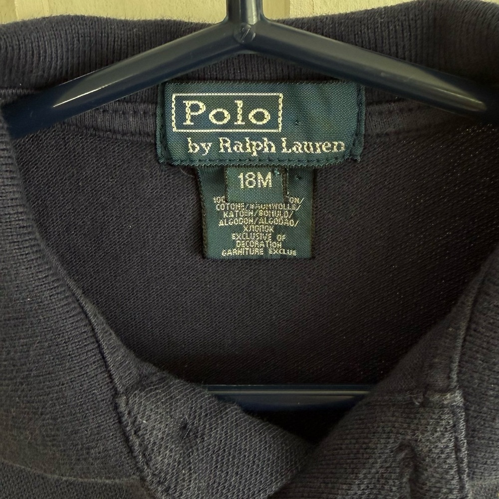 Navy Polo by Ralph Lauren Polo Shirt Size 18M - Picture 2 of 4